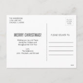 Carte de vœux photo de Noël moderne et audacieux (Dos)