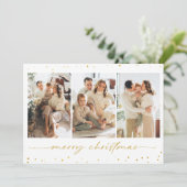 Carte de voeux photo de Noël Parties scintillant o (Debout devant)