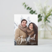 Carte de vœux photo de Noël simplement moderne (Debout devant)