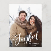 Carte de vœux photo de Noël simplement moderne (Devant)