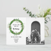 Carte de vœux photo de nouvelle maison dessinée à (Debout devant)