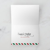 Carte de vœux photo de premier Noël Candy Cane (Intérieur)