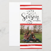 Carte de vœux photo de Thanksgiving Saison de reme (Devant / Derrière)