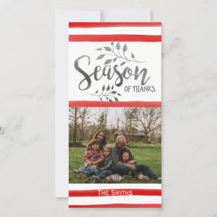 Carte de vœux photo de Thanksgiving Saison de reme
