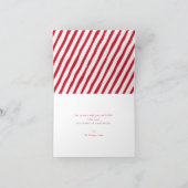 Carte de vœux photo de vacances à rayures fantaisi (Intérieur)