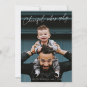 Carte de vœux photo de vacances au format portrait (Devant)