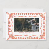 Carte de vœux photo de vacances avec cadre griboui (Devant)