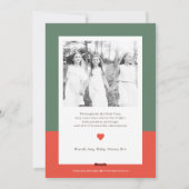 Carte de vœux photo de vacances avec couleur modif (Dos)