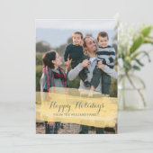 Carte de vœux photo de vacances avec coup de pince (Debout devant)