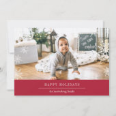 Carte de vœux photo de vacances avec message édita (Devant)