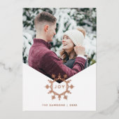 Carte de vœux photo de vacances avec superposition (Recto)