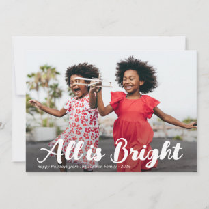 Carte de vœux photo de vacances avec texte lumineu