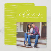 Carte de vœux photo de vacances avec un script amu (Devant / Derrière)