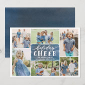 Carte de vœux photo de vacances Collage de bonne h (Devant / Derrière)