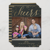 Carte de vœux photo de vacances Couleur modifiable (Devant / Derrière)