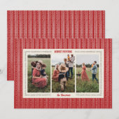 Carte de vœux photo de vacances de ferme moderne r (Devant / Derrière)