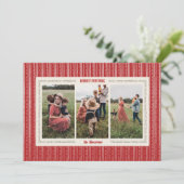 Carte de vœux photo de vacances de ferme moderne r (Debout devant)