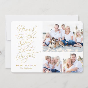 Carte de vœux photo de vacances EDITABLE COLOR