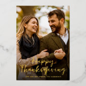 Carte de vœux photo de vacances élégante à carreau (Recto)