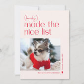 Carte de vœux photo de vacances en couleur à peine (Devant)