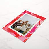 Carte de vœux photo de vacances en feuille d'alumi (Rotation)