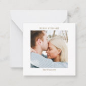 Carte de voeux photo de vacances en or sur mesure (Devant)