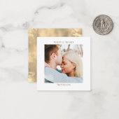 Carte de voeux photo de vacances en or sur mesure (Devant/Arrière en situation)