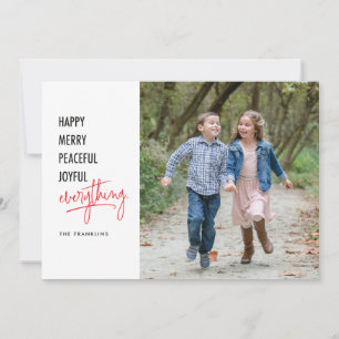 Carte de vœux photo de vacances Happy Everything 5