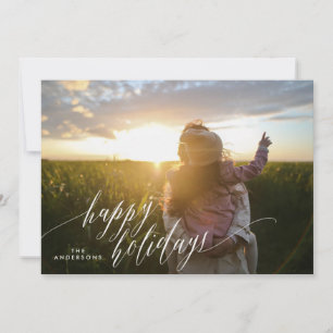 Carte de vœux photo de vacances heureuses Belle Ty