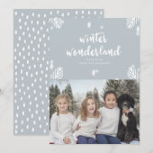 Carte de vœux photo de vacances hivernales (Devant / Derrière)