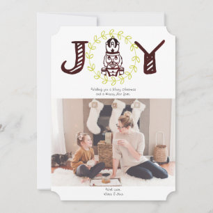 Carte de vœux photo de vacances Nutcracker Joy