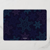 Carte de vœux photo de vacances Rose Gold Aurores  (Verso)