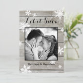 Carte de vœux photo de vacances Rustique Laissez t (Debout devant)