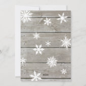 Carte de vœux photo de vacances Rustique Laissez t (Dos)