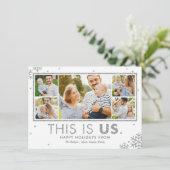 Carte de vœux photo de vacances This Is Us Faux Ar (Debout devant)