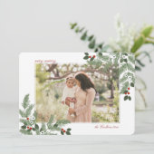 Carte de vœux photo de vacances très joyeuse (Debout devant)