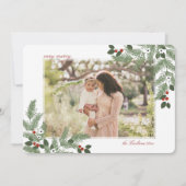 Carte de vœux photo de vacances très joyeuse (Devant)