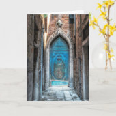 Carte de voeux photo de Venise, en Italie (Fleur jaune)