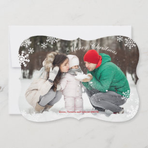 Carte de vœux photo d'hiver amusante