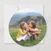 Carte de vœux photo d'ornement de fête (Dos)