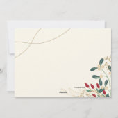 Carte de vœux photo du Nouvel An (Dos)