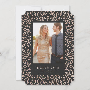 Carte de vœux photo du Nouvel An 2018