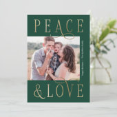 Carte de vœux photo éditable couleur amour paix (Debout devant)