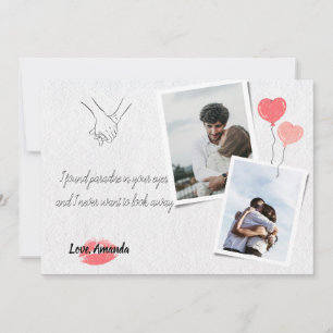 Carte de vœux photo élégante et simple pour la Sai