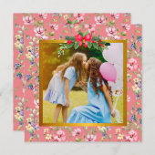 Carte de vœux photo élégante moderne pour la fête (Devant / Derrière)