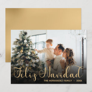Carte de vœux photo Feliz Navidad