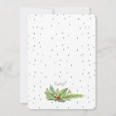 Carte de vœux photo festive éclatante de joie (Dos)