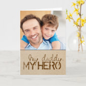 Carte de voeux photo fête des pères (Fleur jaune)