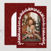 Carte de voeux photo Fir Arch (Devant / Derrière)