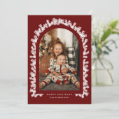 Carte de voeux photo Fir Arch (Debout devant)